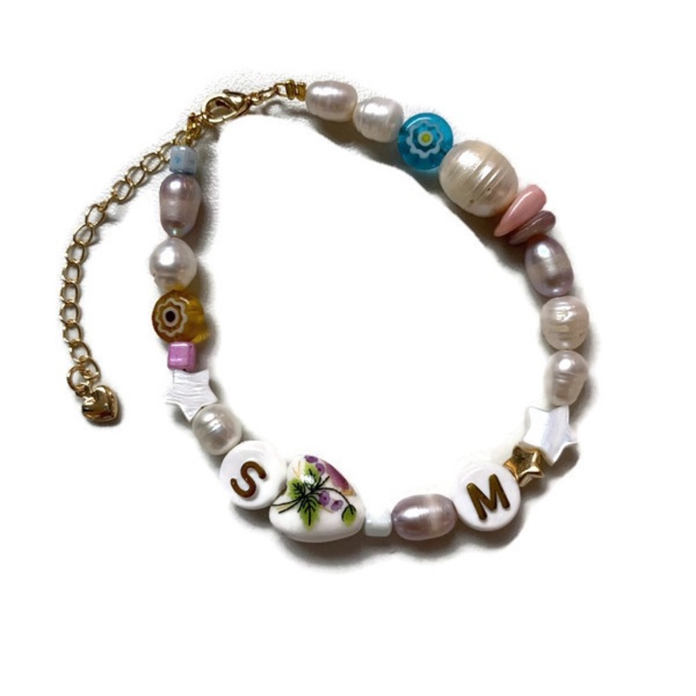 Mixed Beads Anklet / Bracelet HANDMADE